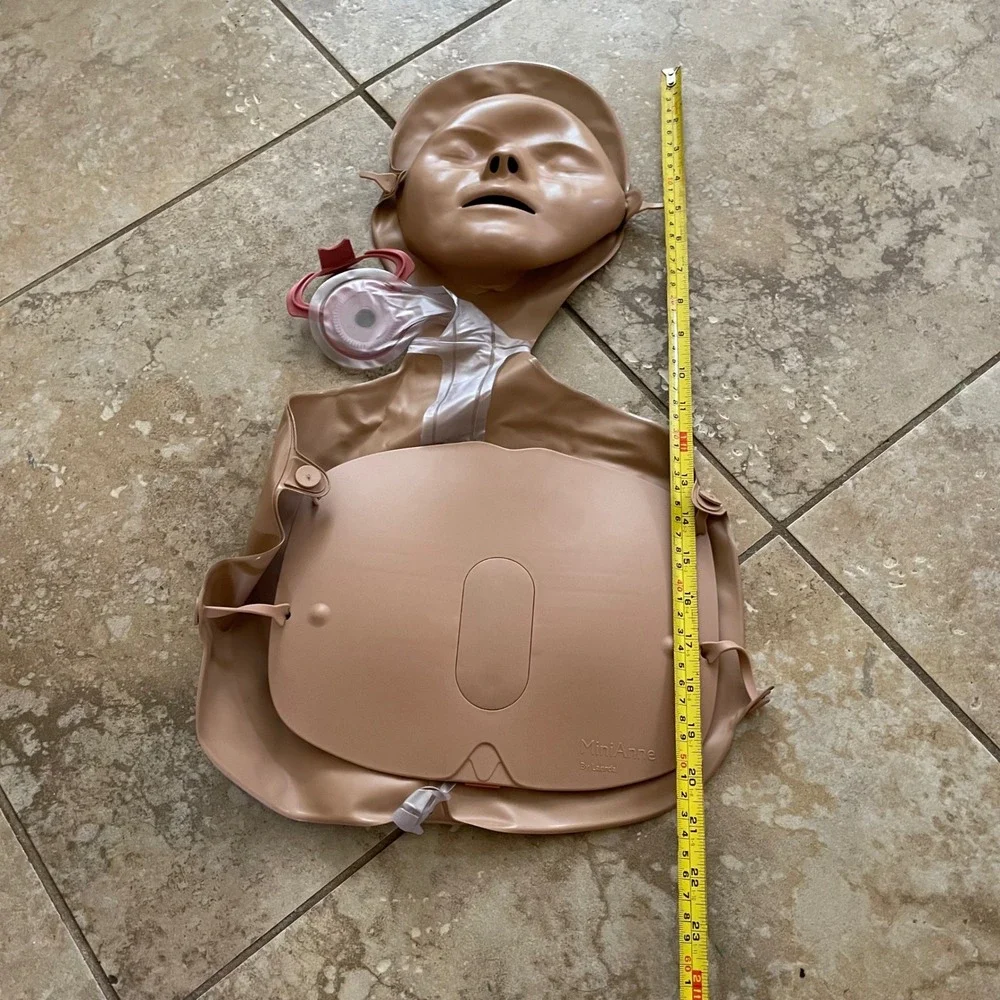 Laerdal Mini Anne CPR Training Manikin Inflatable Medical Simulation Torso Tan